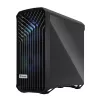 Caja torre para PC Fractal Design Torrent Tower negra – compatible con ATX/EATX/ITX, 2 ventiladores frontales de 180 mm, 2 bahías de 3,5 inch, 4 bahías de 2,5 inch, cristal templado