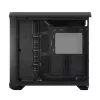 Caja torre para PC Fractal Design Torrent Tower negra – compatible con ATX/EATX/ITX, 2 ventiladores frontales de 180 mm, 2 bahías de 3,5 inch, 4 bahías de 2,5 inch, cristal templado