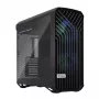 Caja torre para PC Fractal Design Torrent Tower negra – compatible con ATX/EATX/ITX, 2 ventiladores frontales de 180 mm, 2 bahías de 3,5