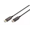 Cable de fibra óptica híbrida DisplayPort AOC DIGITUS M/M UHD 8K@60Hz, CE, negro 15m