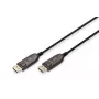 Cable de fibra óptica híbrida DisplayPort AOC DIGITUS M/M UHD 8K@60Hz, CE, negro 15m