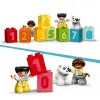 LEGO DUPLO Tren de los números 10954 – tren didáctico con vagones numerados para contar y clasificar