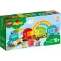 LEGO DUPLO Tren de los números 10954 – tren didáctico con vagones numerados para contar y clasificar