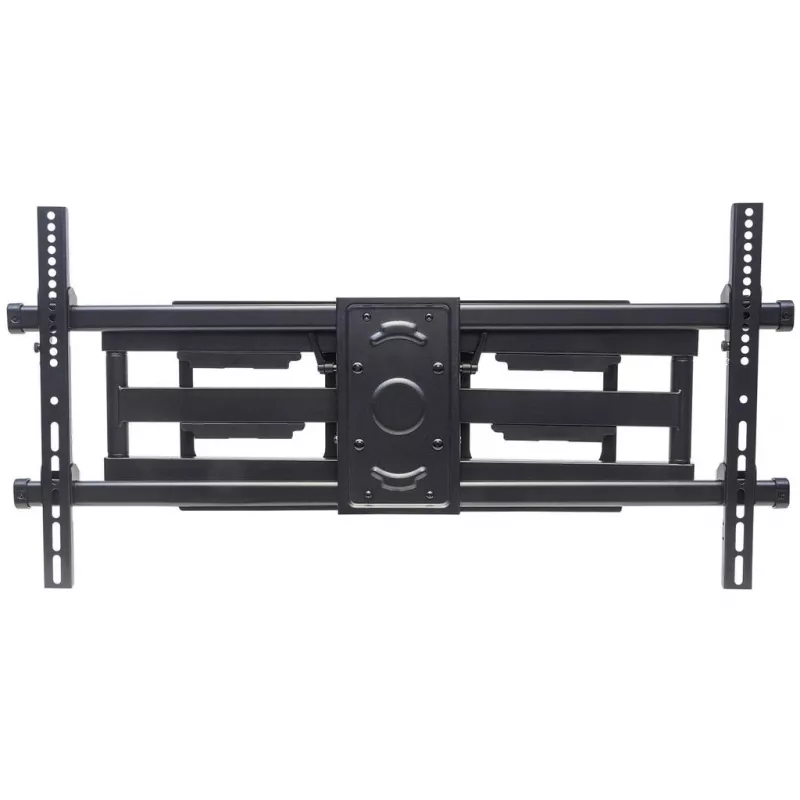 Soporte de pared Manhattan para TV y monitores (totalmente móvil), para pantallas de 37 inch a 75 inch, compatibilidad VESA: todas entre 200 x 200 mm y 800 x 400 mm – comprueba las dimensiones de los cuatro orificios de montaje en la parte posterior de la pantalla para asegurarte de que encajan, máx. 75 kg, negro, soporte, garantía de por vida