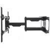 Soporte de pared Manhattan para TV y monitores (totalmente móvil), para pantallas de 37 inch a 75 inch, compatibilidad VESA: todas entre 200 x 200 mm y 800 x 400 mm – comprueba las dimensiones de los cuatro orificios de montaje en la parte posterior de la pantalla para asegurarte de que encajan, máx. 75 kg, negro, soporte, garantía de por vida