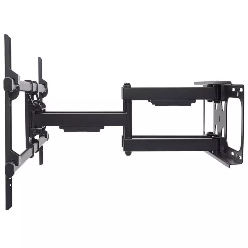 Soporte de pared Manhattan para TV y monitores (totalmente móvil), para pantallas de 37 inch a 75 inch, compatibilidad VESA: todas entre 200 x 200 mm y 800 x 400 mm – comprueba las dimensiones de los cuatro orificios de montaje en la parte posterior de la pantalla para asegurarte de que encajan, máx. 75 kg, negro, soporte, garantía de por vida