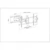 Soporte de pared Manhattan para TV y monitores (totalmente móvil), para pantallas de 37 inch a 75 inch, compatibilidad VESA: todas entre 200 x 200 mm y 800 x 400 mm – comprueba las dimensiones de los cuatro orificios de montaje en la parte posterior de la pantalla para asegurarte de que encajan, máx. 75 kg, negro, soporte, garantía de por vida
