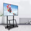 Soporte de suelo para pantalla plana portátil TECHLY Signage Display Mount ICA-TR30 — para pantallas de 55 a 100 inch, VESA 1200x600, carga máx. 150 kg, ruedas, negro