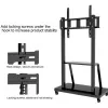 Soporte de suelo para pantalla plana portátil TECHLY Signage Display Mount ICA-TR30 — para pantallas de 55 a 100 inch, VESA 1200x600, carga máx. 150 kg, ruedas, negro