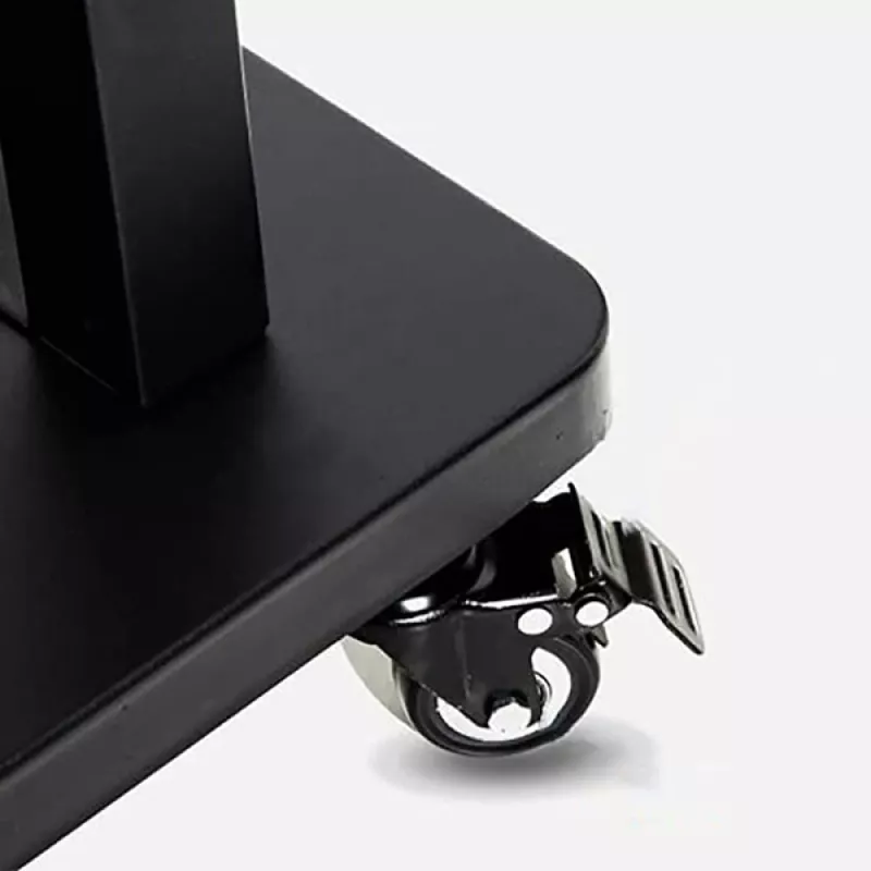 Soporte de suelo para pantalla plana portátil TECHLY Signage Display Mount ICA-TR30 — para pantallas de 55 a 100 inch, VESA 1200x600, carga máx. 150 kg, ruedas, negro