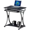 Techly Compact Desk para PC con bandeja extraíble para teclado, negro grafito ICA-TB 328BK