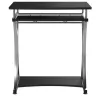Techly Compact Desk para PC con bandeja extraíble para teclado, negro grafito ICA-TB 328BK