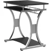 Techly Compact Desk para PC con bandeja extraíble para teclado, negro grafito ICA-TB 328BK
