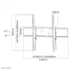 Soporte de pared para TV Neomounts LFD-W2000 60-100