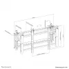 Soporte de pared para videowall Neomounts LED-VW2000 negro 32-75