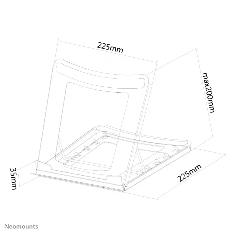 Soporte para portátil Neomounts NSLS075 negro 10-16