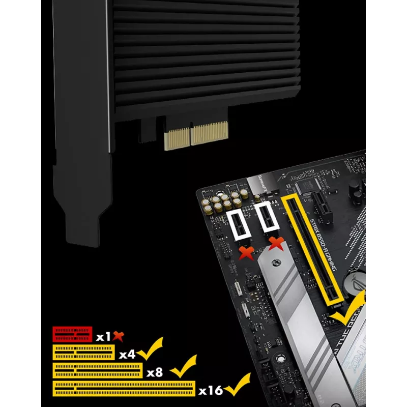 ICY BOX IB-PCI208-HS Tarjetas/adaptadores de interfaz internos M.2