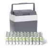 Adler AD 8078 Nevera eléctrica portátil, 28 l, gris/blanco