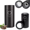 Molino de muelas Adler AD4446BS — 150 W, muelas de acero inoxidable, depósito de granos 75 g, negro