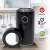 Molino de muelas Adler AD4446BS — 150 W, muelas de acero inoxidable, depósito de granos 75 g, negro