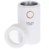 Molino de café con muelas Adler AD4446WG — molinillo de café eléctrico, muelas de acero inoxidable, depósito de granos 75 g, 150 W, blanco