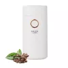 Molino de café con muelas Adler AD4446WG — molinillo de café eléctrico, muelas de acero inoxidable, depósito de granos 75 g, 150 W, blanco