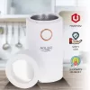 Molino de café con muelas Adler AD4446WG — molinillo de café eléctrico, muelas de acero inoxidable, depósito de granos 75 g, 150 W, blanco