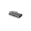 ICY BOX IB-DK4040-CPD con cable USB 3.2 Gen 1 (3.1 Gen 1) Type-C antracita, negro