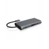 ICY BOX IB-DK4040-CPD con cable USB 3.2 Gen 1 (3.1 Gen 1) Type-C antracita, negro