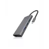 ICY BOX IB-DK4040-CPD con cable USB 3.2 Gen 1 (3.1 Gen 1) Type-C antracita, negro