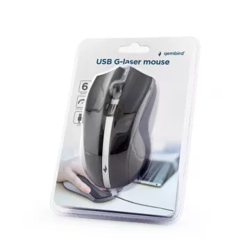 Ratón láser GEMBIRD 2400 Dpi - Ambidiestro