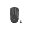 Ratón óptico inalámbrico NATEC Jay 2 RF — 2,4 GHz, 1600 DPI, ambidiestro, 4 botones, negro