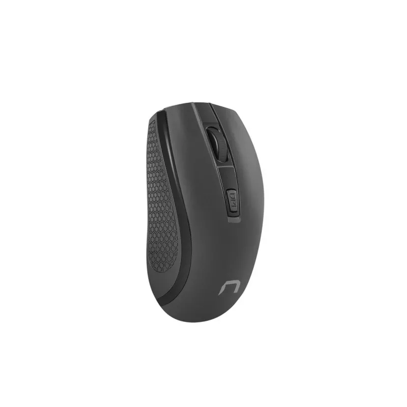 Ratón óptico inalámbrico NATEC Jay 2 RF — 2,4 GHz, 1600 DPI, ambidiestro, 4 botones, negro