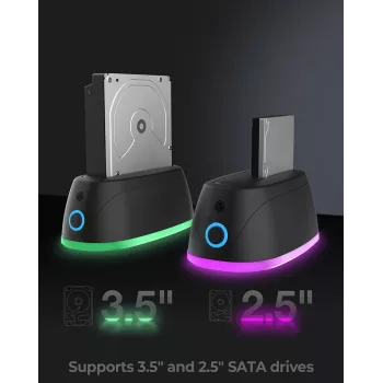 ICY BOX IB-1124L-C3 USB 3.2 Gen 1 (3.1 Gen 1) Type-B Negro