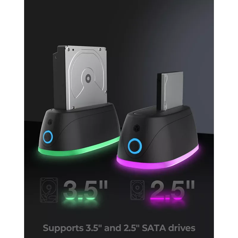 ICY BOX IB-1124L-C3 USB 3.2 Gen 1 (3.1 Gen 1) Type-B Negro