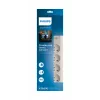 Protector contra sobretensiones Philips SPN7040WA/60 4 tomas AC 600 J 2 m Blanco