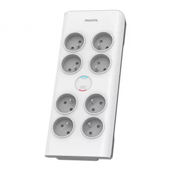 Protector contra sobretensiones Philips SPN7080WA/60 Blanco 8 toma(s) AC 2 m