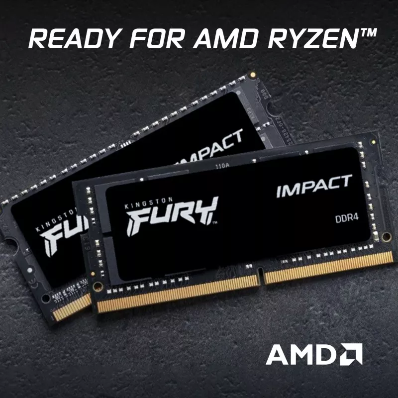 Kingston Technology FURY 16GB 3200MT/s DDR4 CL20 SODIMM (Kit de 2) Impact