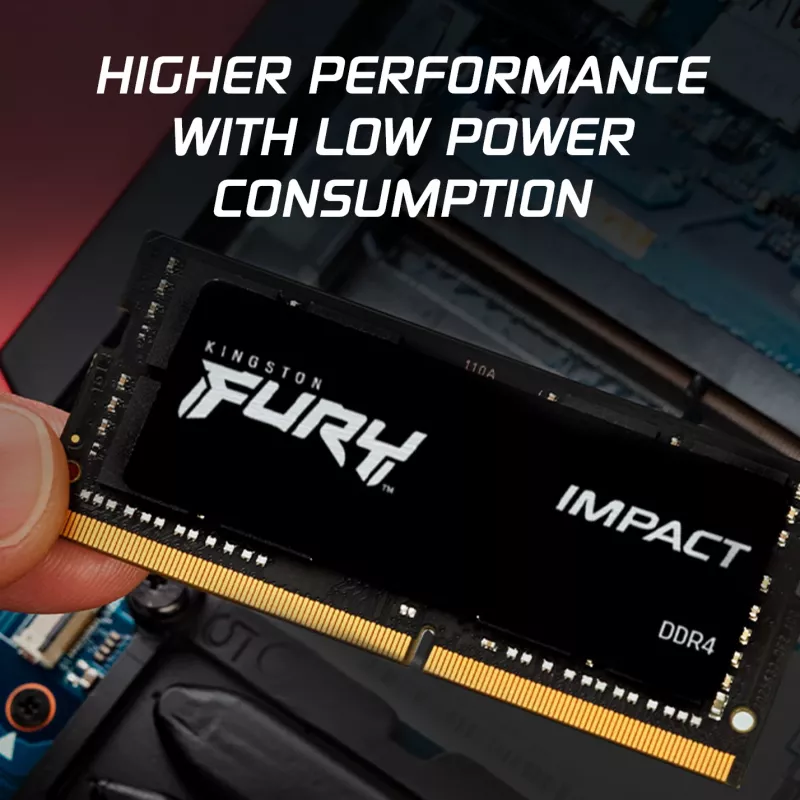 Kingston Technology FURY 16GB 3200MT/s DDR4 CL20 SODIMM (Kit de 2) Impact