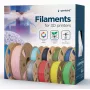 Filamento PLA-PLUS GEMBIRD, plata, 1,75 mm, 1 kg