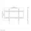 Soporte de pared para TV Neomounts LFD-W1000 60-100 inch - fijo, 152,4 cm (60 inch), 2,54 m (100 inch), 200 x 200 mm, 900 x 600 mm, acero, Negro