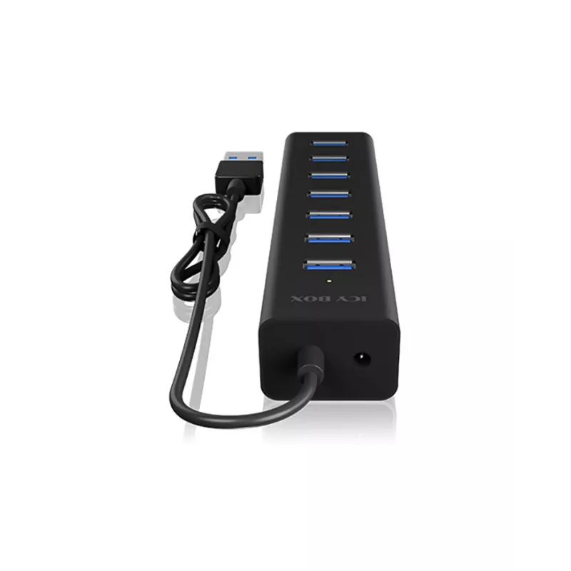 ICY BOX IB-HUB1700-U3 USB 3.2 Gen 1 (3.1 Gen 1) Type-A 5000 Mbit/s Negro