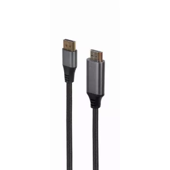 Adaptador de cable de vídeo Gembird CC-DP-HDMI-4K-6 — DisplayPort a HDMI Type-A, 1,8 m, 4K, negro