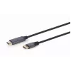 Adaptador de cable de vídeo Gembird CC-DP-HDMI-4K-6 — DisplayPort a HDMI Type-A, 1,8 m, 4K, negro