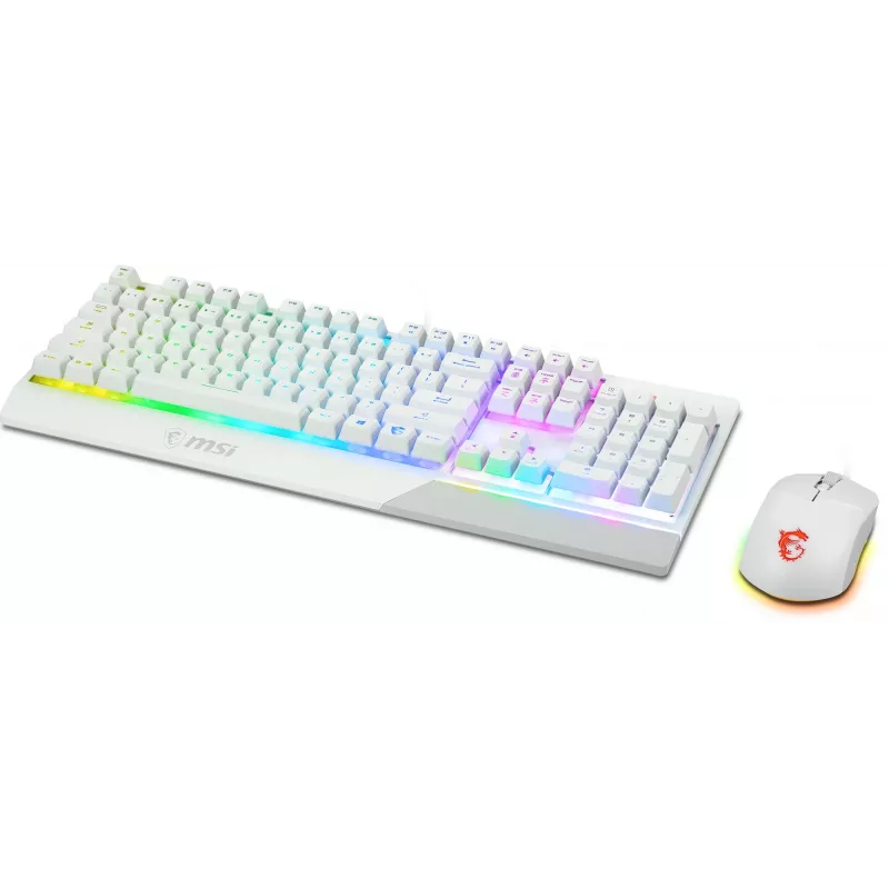 Pack de teclado y ratón gaming MSI VIGOR GK30 COMBO WHITE