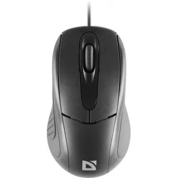 Ratón óptico con cable DEFENDER MB-580 USB Type-A, ambidiestro, 1000 DPI, 3 botones, negro