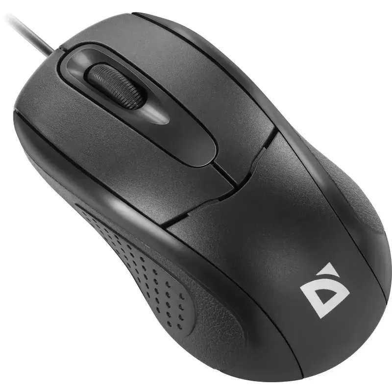 Ratón óptico con cable DEFENDER MB-580 USB Type-A, ambidiestro, 1000 DPI, 3 botones, negro