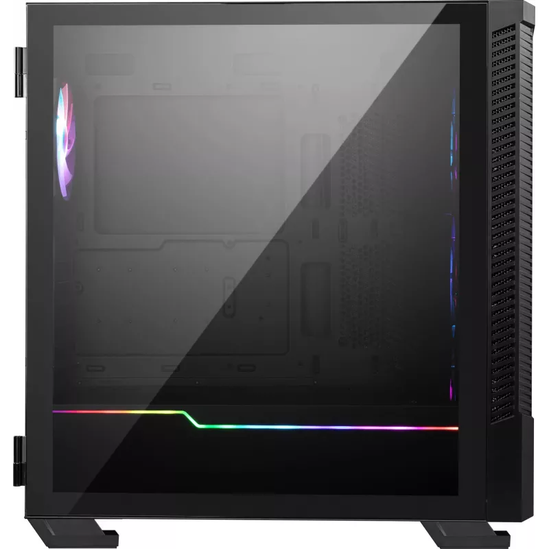 MSI MPG VELOX 100R caja de PC Mid Tower, E-ATX, cristal templado, 4 ventiladores ARGB de 120 mm, 2x USB 3.0 + 1x USB-C, 2x 3,5″ + 2x 2,5″ bahías, negra