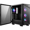 MSI MPG VELOX 100R caja de PC Mid Tower, E-ATX, cristal templado, 4 ventiladores ARGB de 120 mm, 2x USB 3.0 + 1x USB-C, 2x 3,5″ + 2x 2,5″ bahías, negra