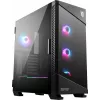 MSI MPG VELOX 100R caja de PC Mid Tower, E-ATX, cristal templado, 4 ventiladores ARGB de 120 mm, 2x USB 3.0 + 1x USB-C, 2x 3,5″ + 2x 2,5″ bahías, negra